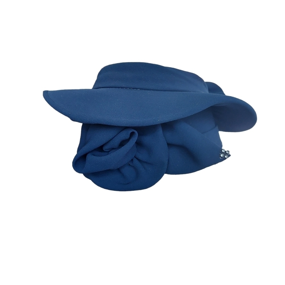 Moshita Couture Navy Sunday Women's Hat EUC - Picture 6 of 13